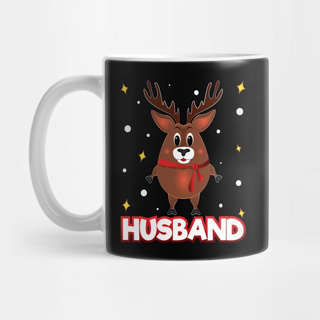 Christmas Family Matching Husband Reindeer Funny Xmas by ZNOVANNA